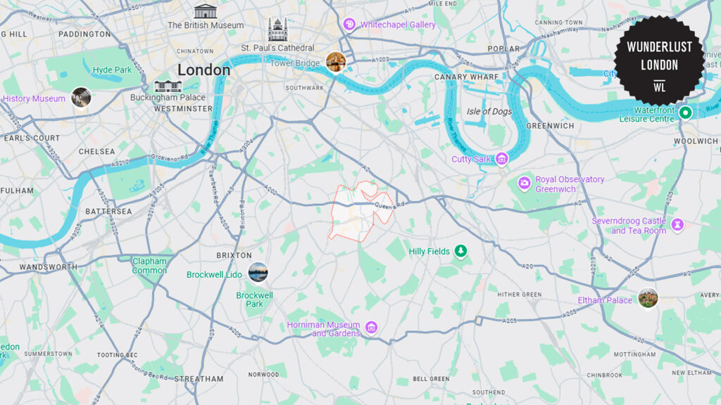 peckham-london-map